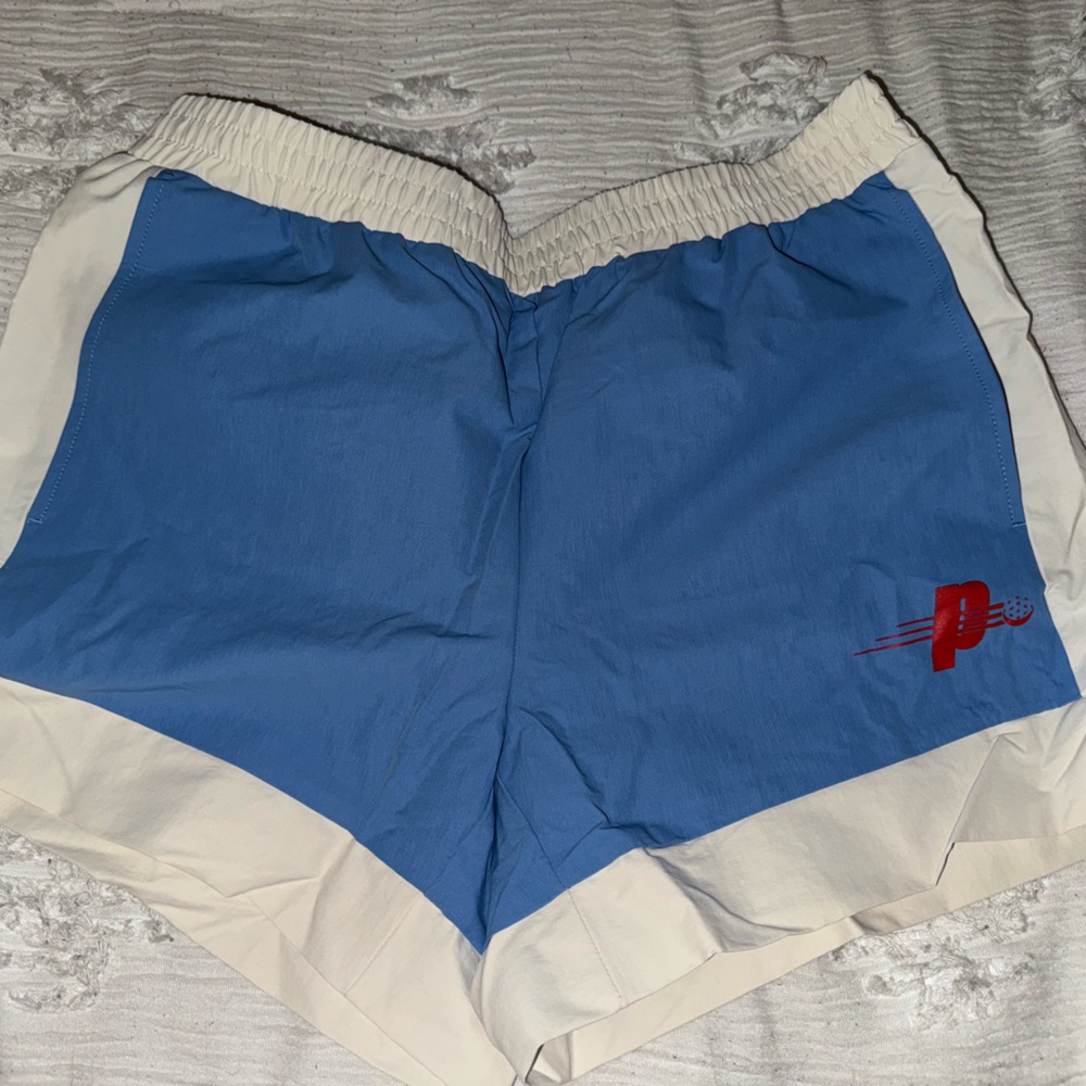 Prince Blue and White Athletic Shorts